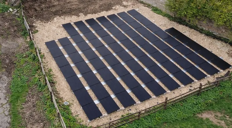 Eco-friendly solar panels at Priesmont